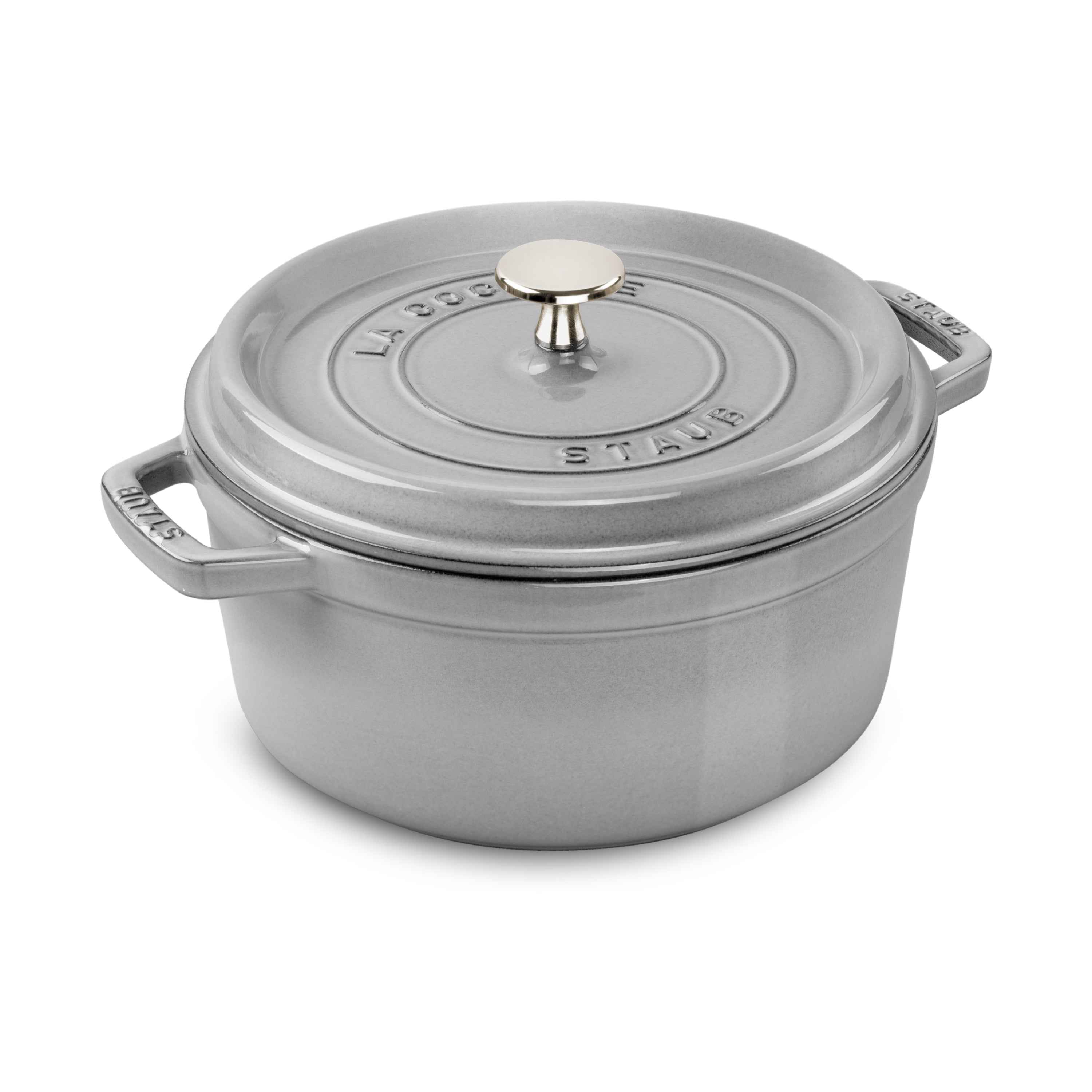 Staub 5.5-quart Graphite Gray Round Dutch Oven