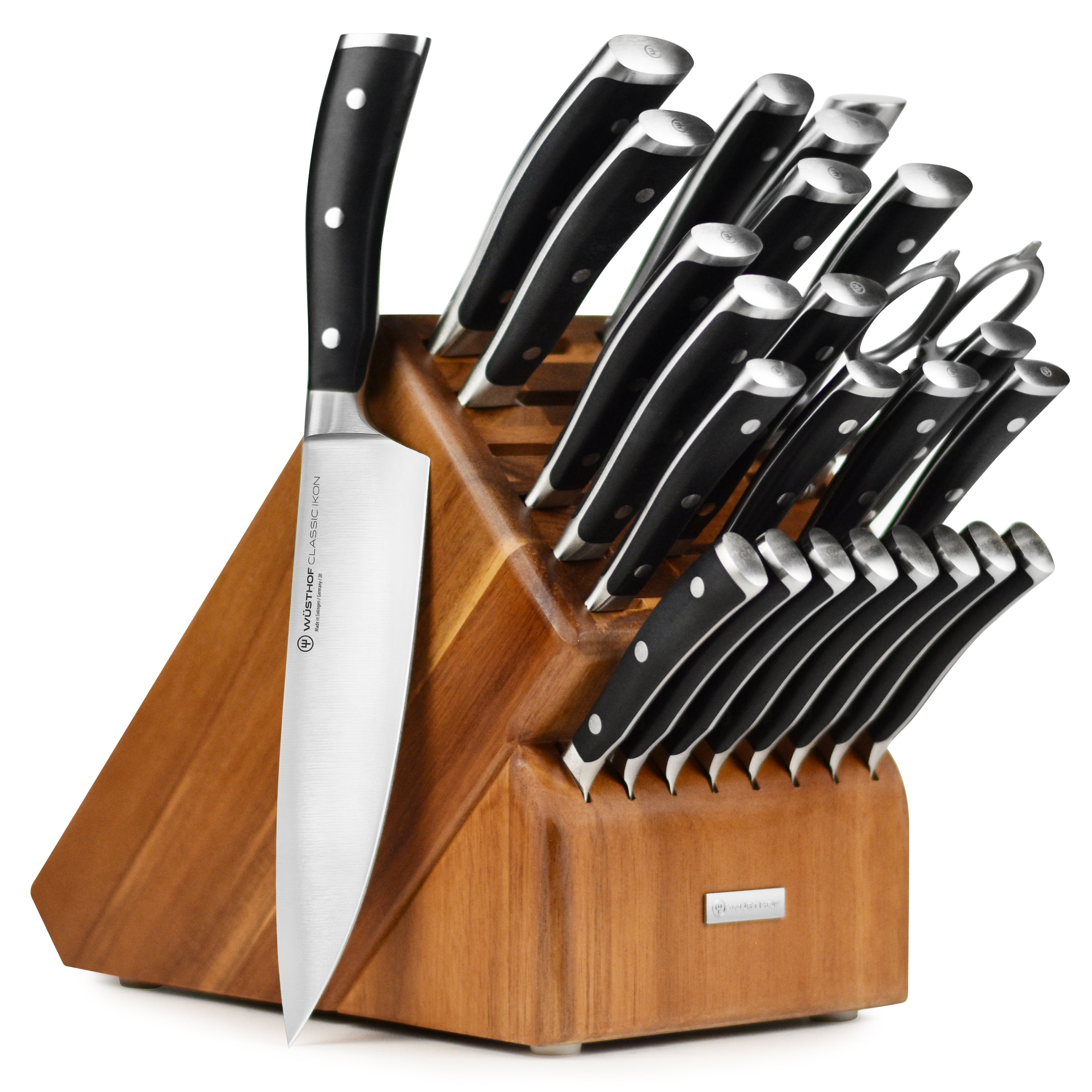 Wusthof Classic Ikon 26 Piece Acacia Ultimate Knife Block Set