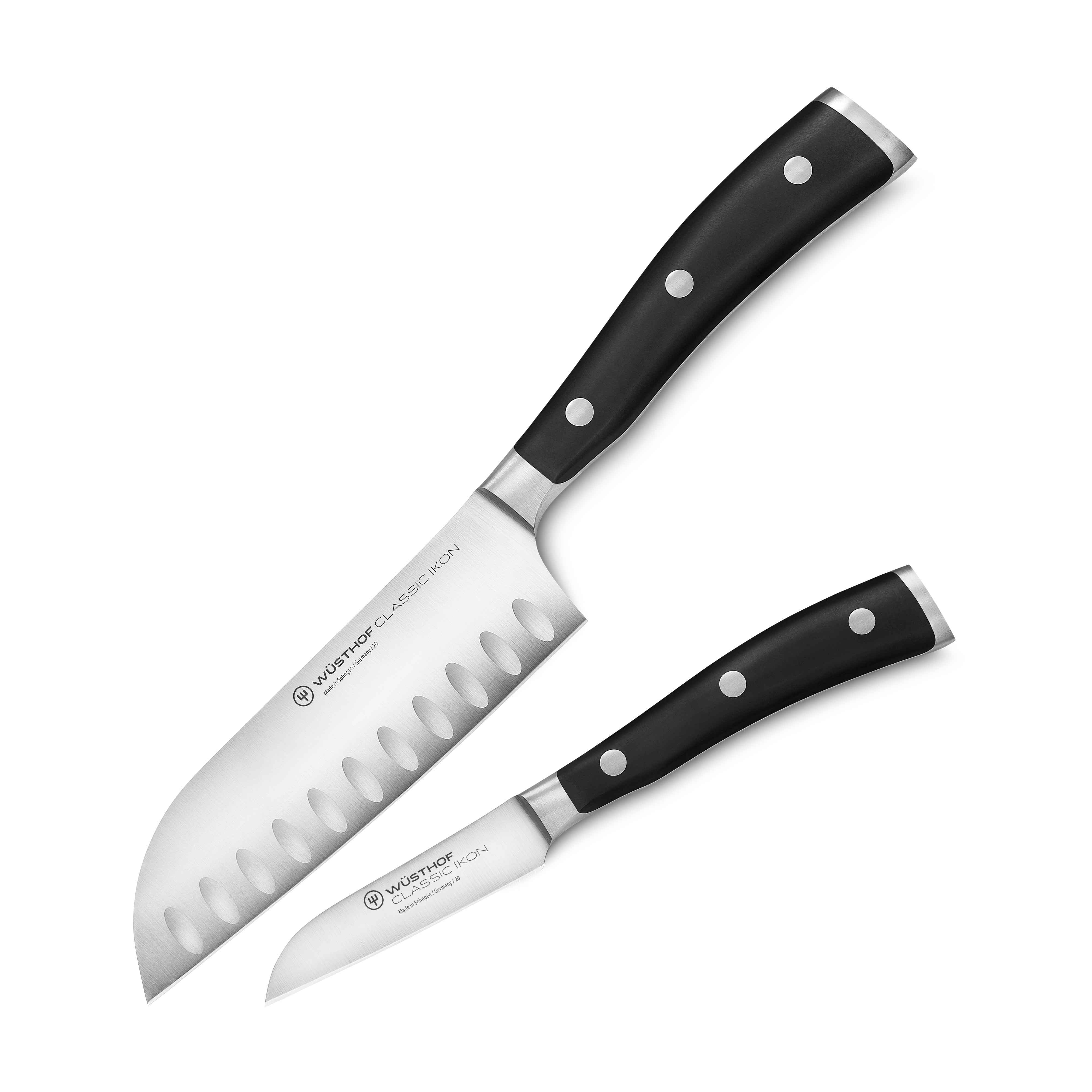 Wusthof Classic Ikon 2 Piece Santoku & Paring Knife Set