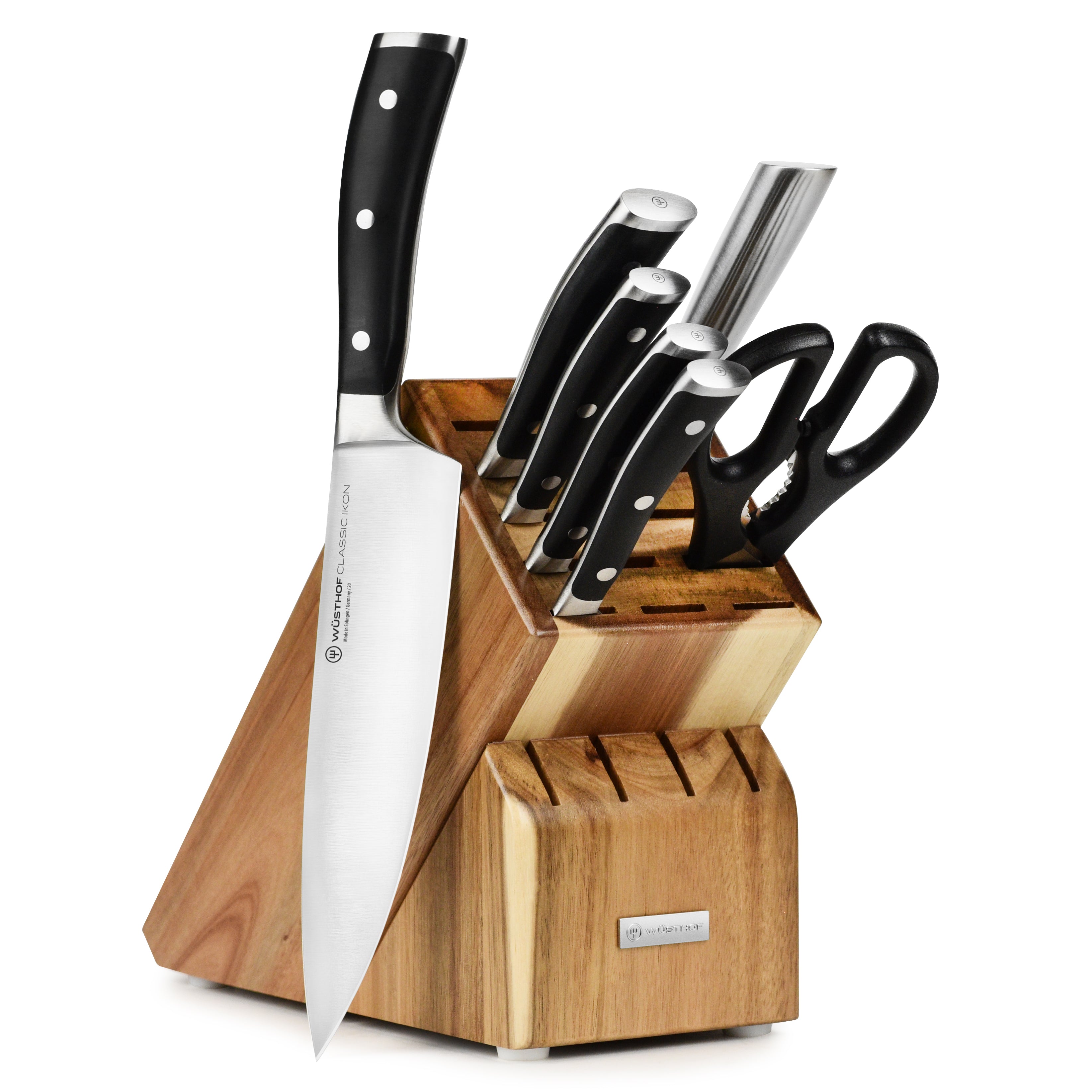 Wusthof Classic Ikon 8 Piece Acacia Knife Block Set