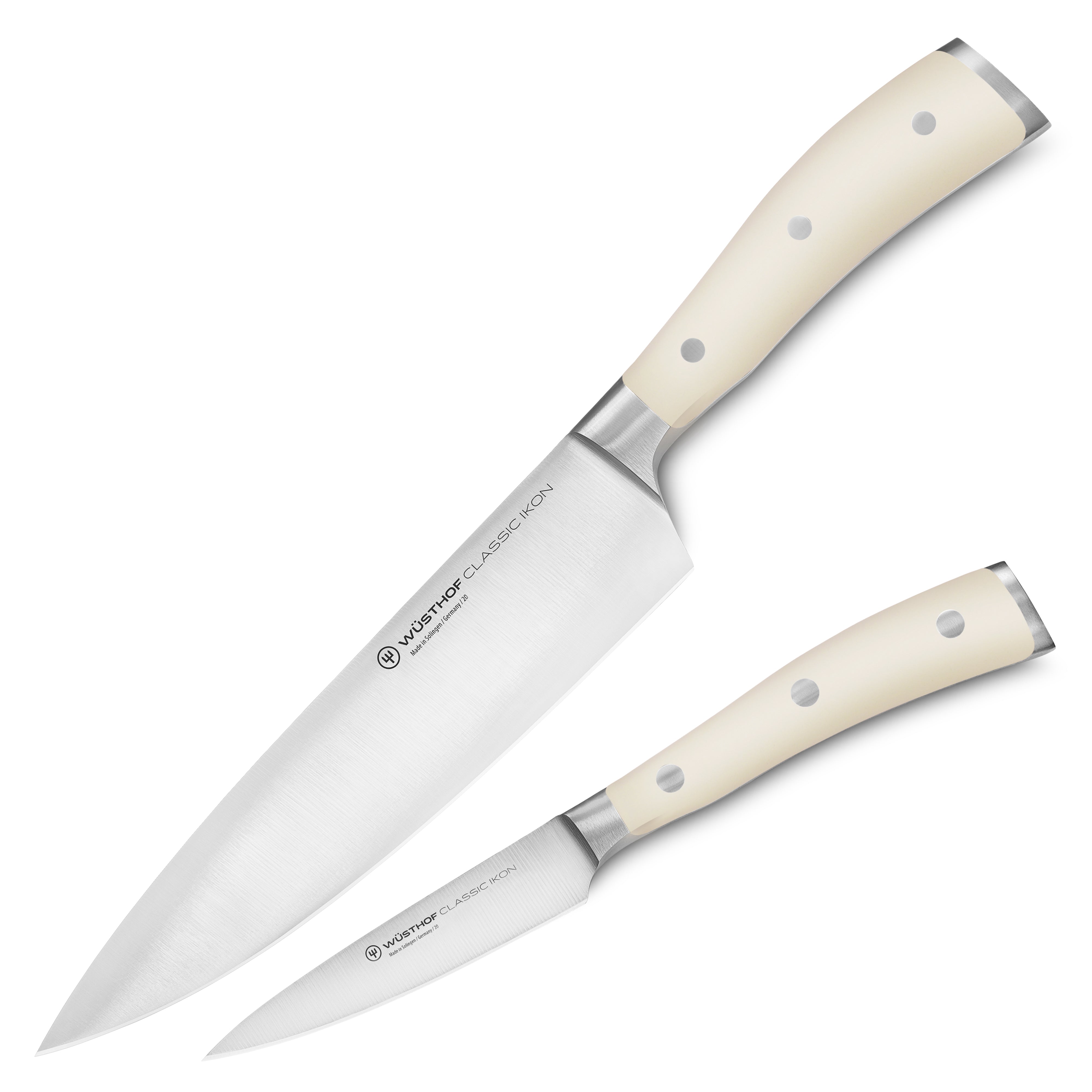 Wusthof Classic Ikon Creme 2 Piece Chef's & Paring Knife Set