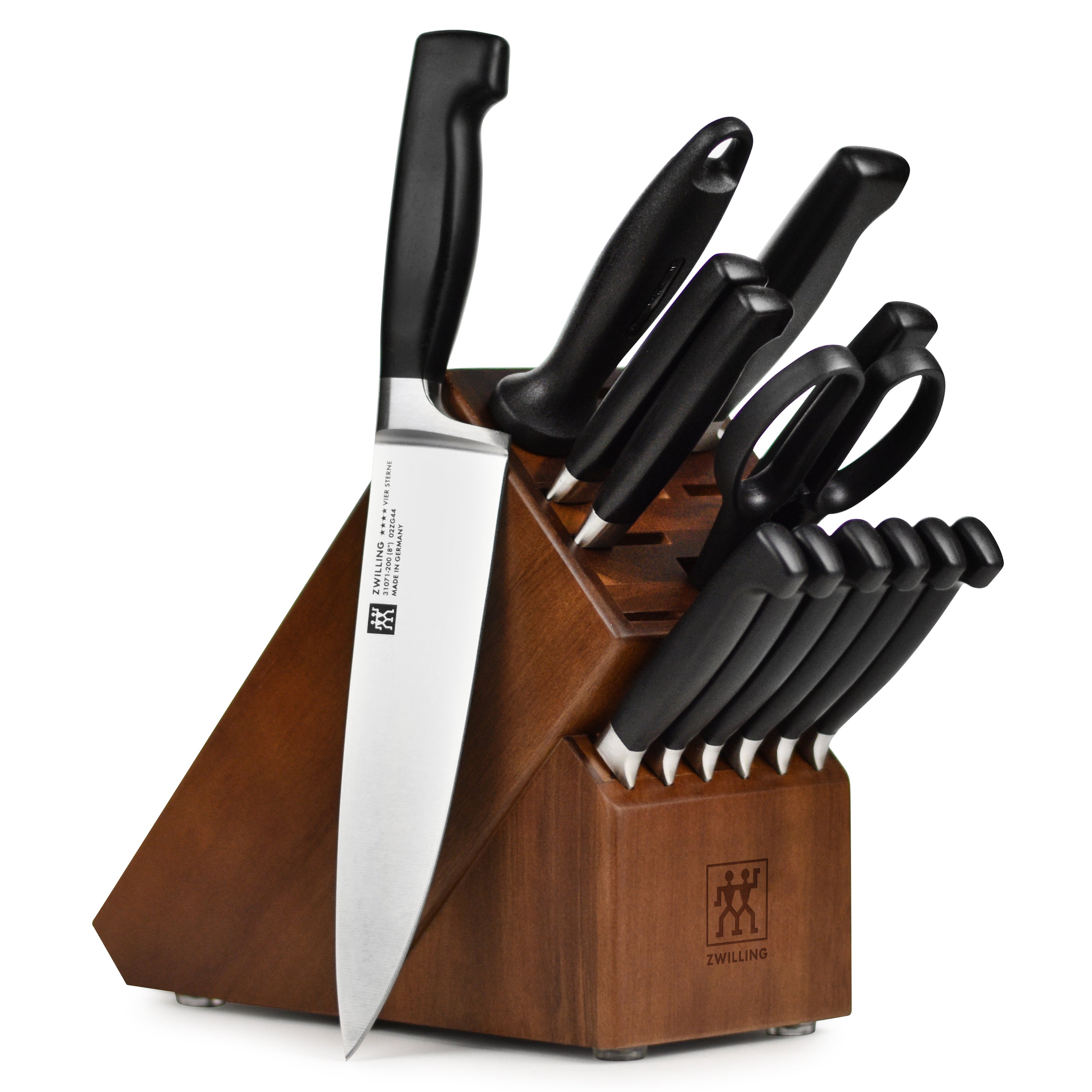 Zwilling Four Star 14 Piece Acacia Knife Block Set