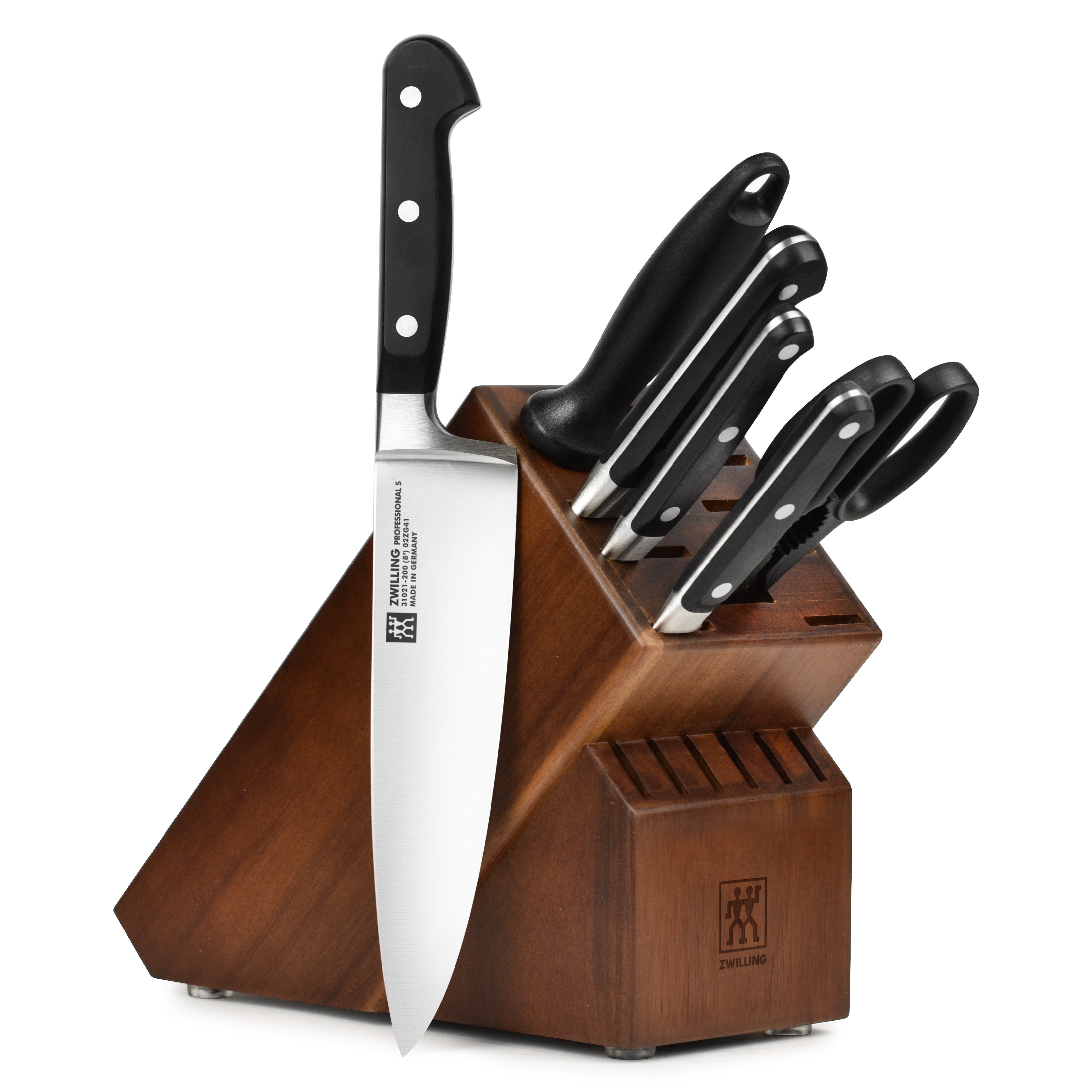 Zwilling Professional S 7 Piece Acacia Knife Block Set