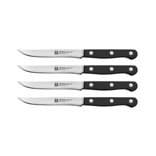 Zwilling J.A. Henckels Stainless Steel Steak Knives Set of 4 with - Ruby  Lane