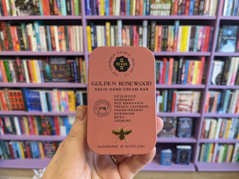 Golden Rosewood plastic-free solid hand cream bar