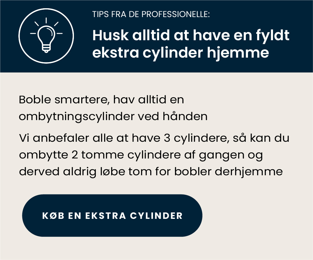 ha extra kolsyrecylindrar hemma