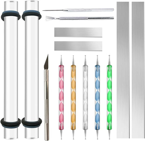 Paquete de rodillos acrílicos para herramientas de arcilla
