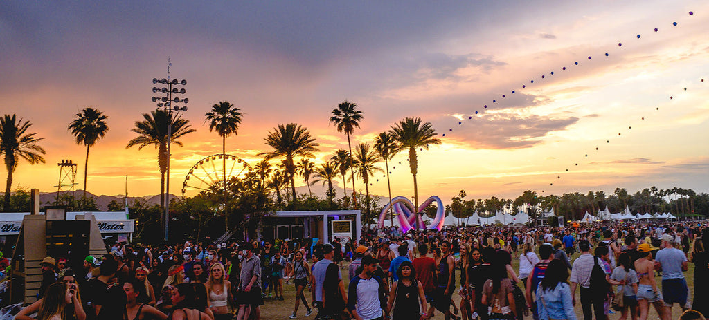 Coachella Music Festival at Sunset