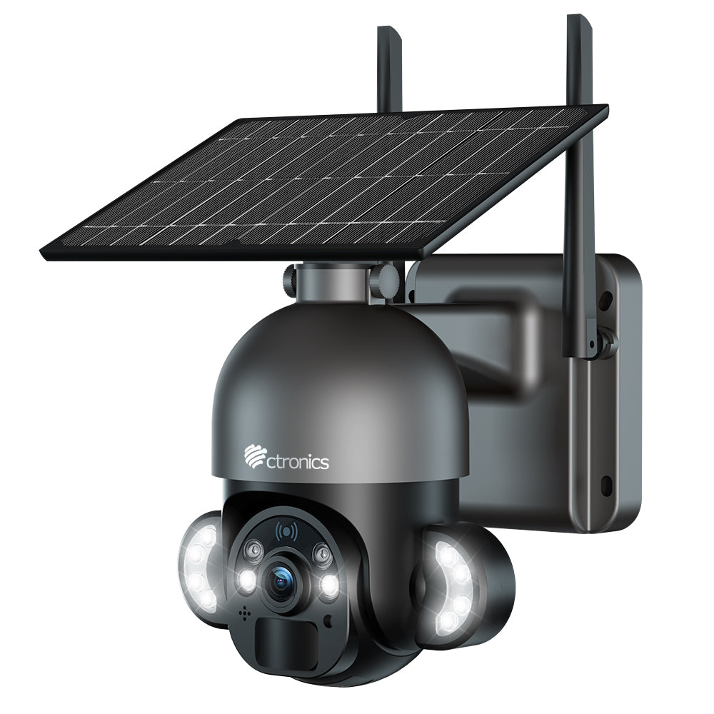 Camera de Surveillance Exterieur sans Fil, avec Panneau Solaire Camera  Surveillance WiFi Exterieure 1080P HD, Détection