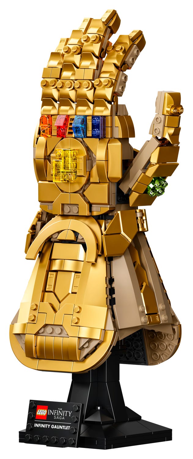 lego marvel infinity gauntlet 76191 collectible building kit