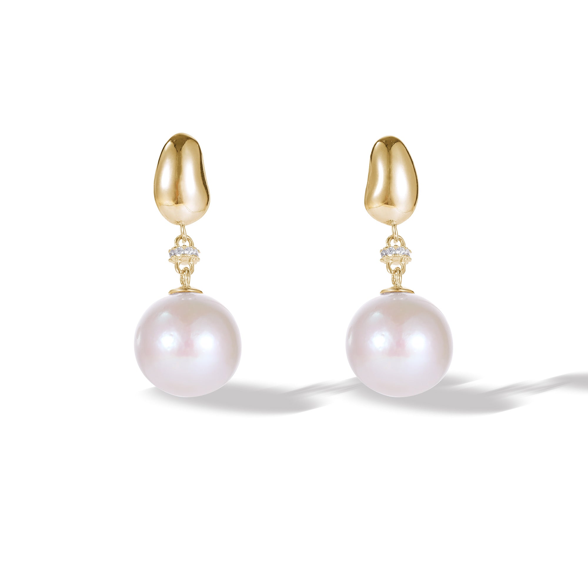 Classicharms Doris Gold Vermeil Freshwater Pearl Drop Earrings