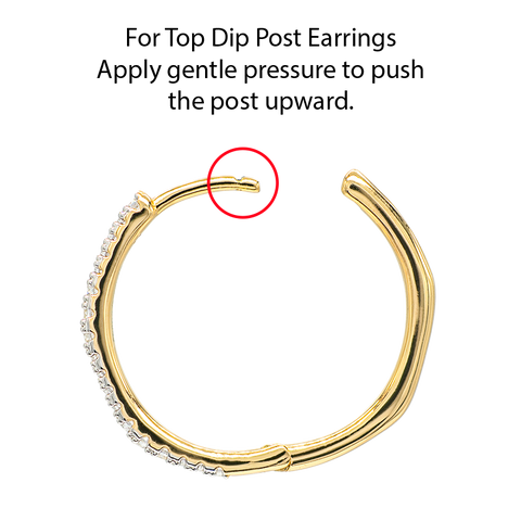 Classicharms Top Dip Earring Post Adjustment Guide