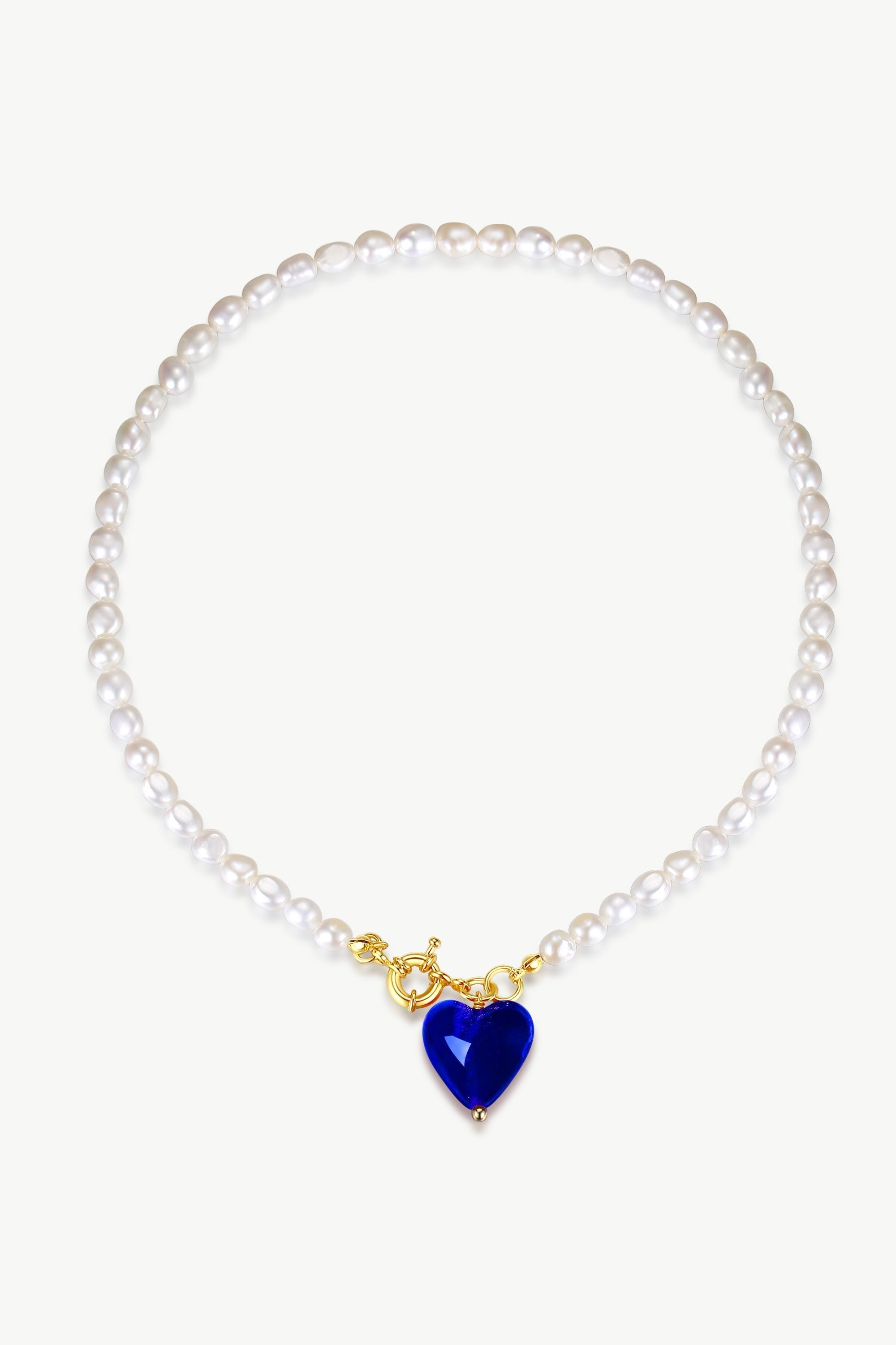 Silver Heart Freshwater Pearl Necklace | Classy Women Collection