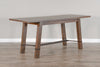 Eudora Light Brown Rectangle Counter Height Table