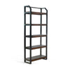 Allure Tobacco Bookcase with Metal Frame
