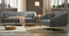 Panache Grey Velvet 2pc Living Room Set