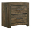 Allegra Walnut 2 Drawers Nightstand