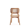 Greip 4 Nature Cane Square Dining Chairs