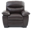 Bragi Casual Dark Brown Faux Leather 3pc Living Room Set