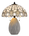 Crews Off White Table Lamp with Pull Chain Switch