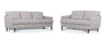 SunlitWillow Pearl Gray 2pc Living Room Set