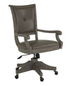 Crest Wood Fully Upholstered Swivel Chair