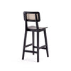 Greip Black Nature Cane Counter Height Stool