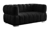 Somerset Black Velvet 2pc Living Room Set