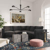 Hyperion Charcoal Modular L Sectional