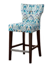 Leighton Blue Tufted Back Counter Height Stool