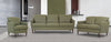 SunlitWillow Moss Green 3pc Living Room Set
