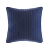 Lucid Navy Cotton Quilted Euro Sham