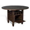 Allure Dark Brown Round Counter Height Table