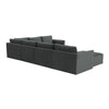 Hyperion Charcoal Modular Large Chaise Sectional