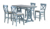 Lyric Blue Counter Height Table