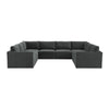 Hyperion Charcoal Modular Large U Sectional