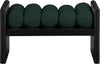 Athos Green Fabric Bench
