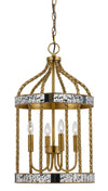 Meadowview French Gold 40W x 4 Pendant