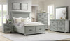 Thorne Grey 3 Drawer Nightstand with USB Ports