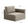 Hyperion Taupe RAF Corner Chair