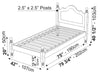 Holland Mocha Solid Wood Twin Platform Bed