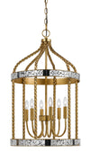 Meadowview French Gold 40W x 6 Pendant