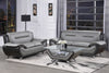 Camelopardalis Black Gray 3pc Living Room Set with Cocktail Table