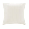 Lucid White Cotton Quilted Euro Sham