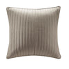 Lucid Taupe Cotton Quilted Euro Sham