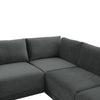 Hyperion Charcoal Modular Large U Sectional