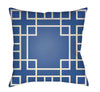 Albion Azure Polyester Geometric Pillow Cover - 16x16