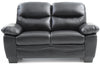 Bragi Casual Black Faux Leather 3pc Living Room Set