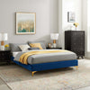 Nova Navy Velvet Queen Bed Frame