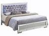 Ariel Silver Champagne Queen Bed
